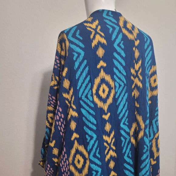 Ariat large XL cardigan elastic sleeve lining embroidered open front geometric - Picture 4 of 14